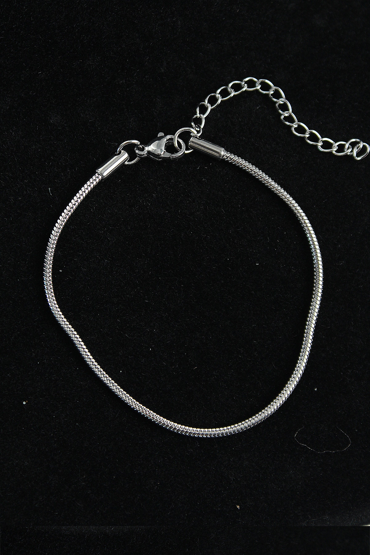 316L Çelik Gümüş Renk Yılan Zincir Erkek Bileklik