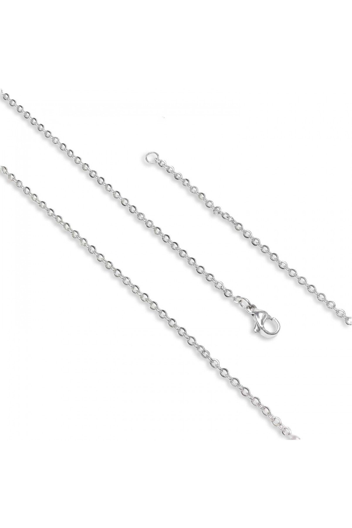 Minik Boy Beyaz Çelik Kolye 0.5Mm
