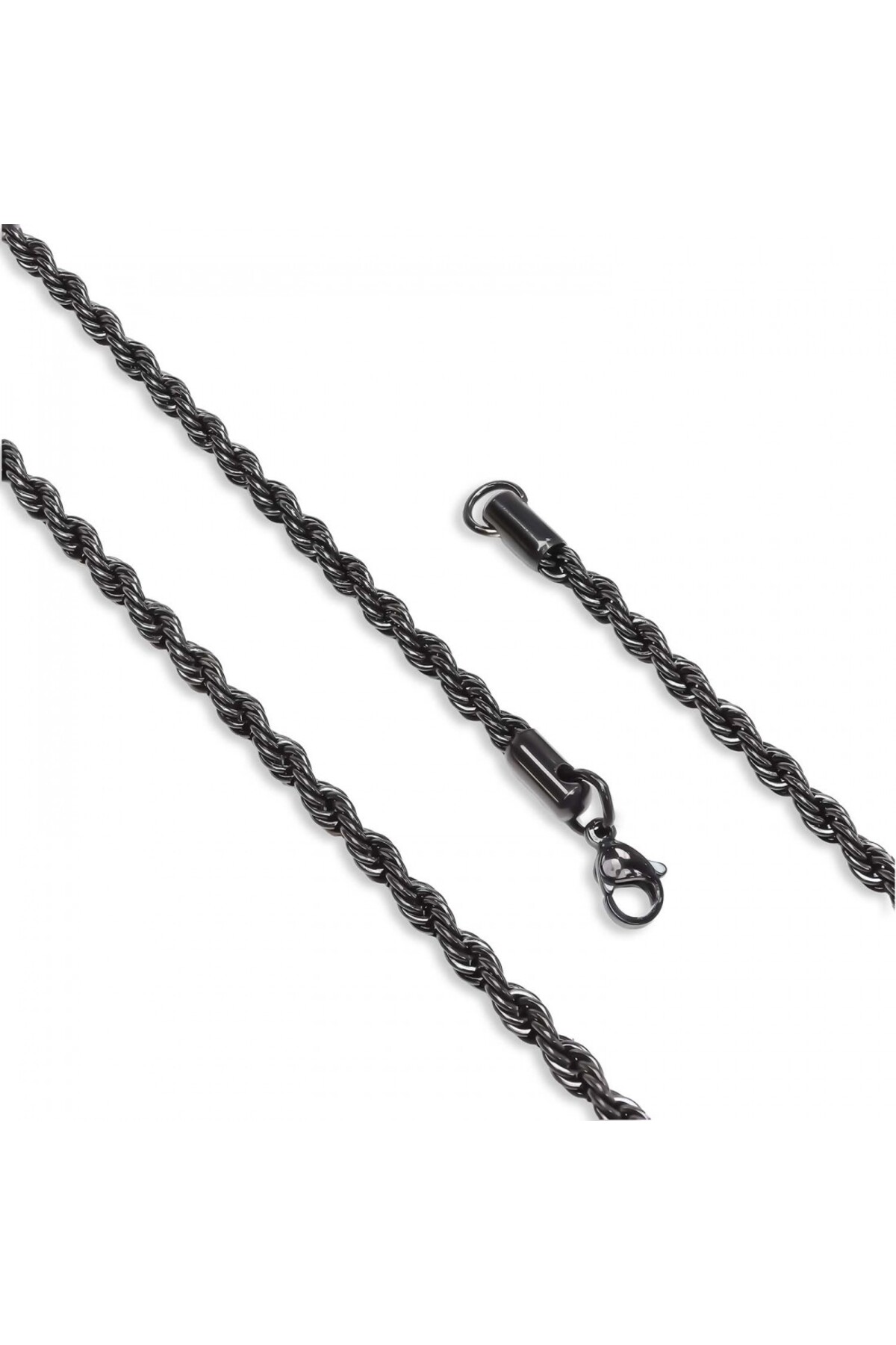 Sarmal Halat Çelik Kolye 4Mm