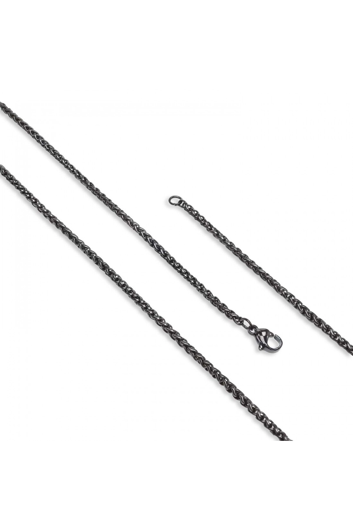 Siyah Renk Çelik Kolye 2.5Mm